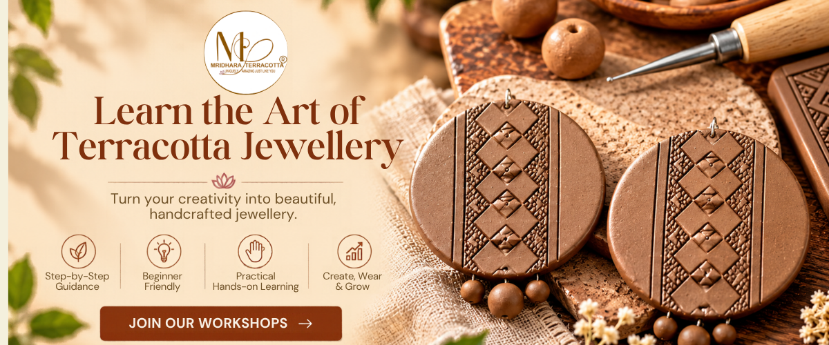 terracotta jewellery making workshop by mridharaterracotta