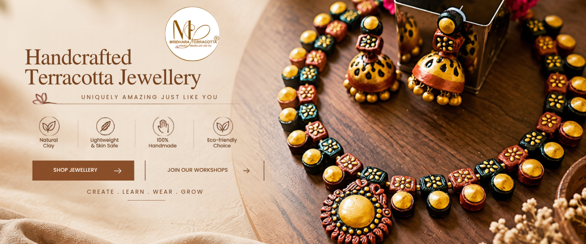 terracotta jewellery by mridhara terracotta